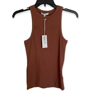 Z Supply Vintage Brown Janice High Neck Tank Sz XS NWT